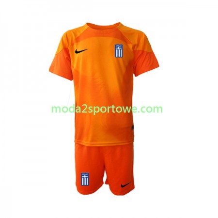 Koszulka Grecja Bramkarska Dziecięcy Trzeci Stroje Piłkarskie 2022/23 Krótki Rękaw